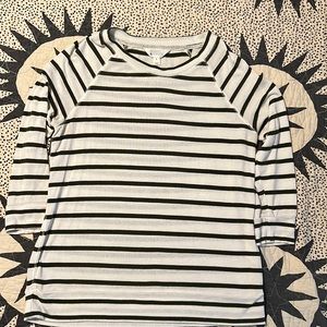 Market & Spruce Arnold Three Quarter Sleeve Raglan Knit Top
M | White